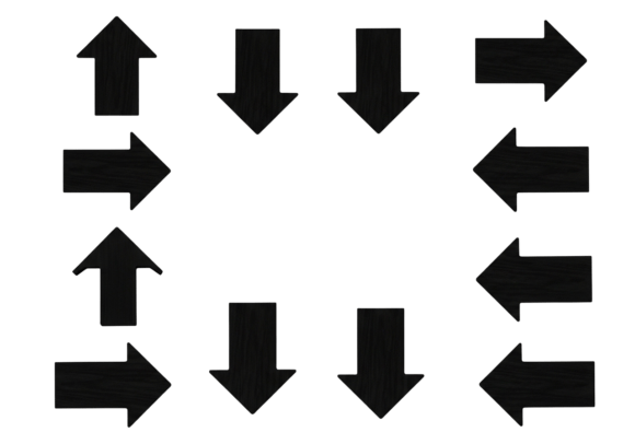 Black Arrows Vector Clipart Arrows for Crafts and Graphics