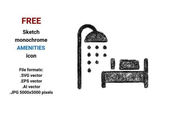FREE Sketch Amenities Icon Graphics