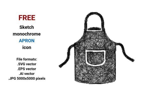 FREE Sketch Apron Icon for Graphics and Freebies
