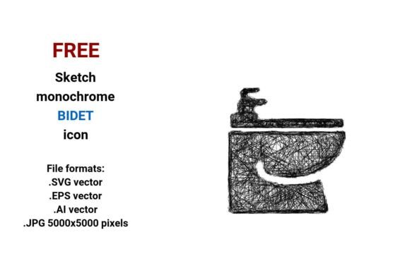 FREE Sketch Bidet Icon: Graphics for Real Projects