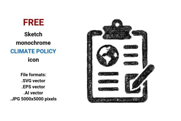 FREE Sketch Climate Policy Icon Graphics