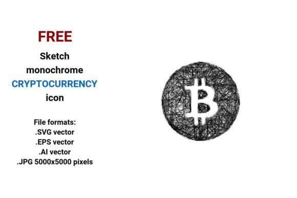 FREE Sketch Cryptocurrency Icon Graphics