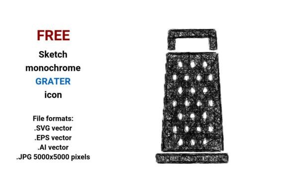 FREE Sketch Grater Icon for Graphics and Freebies