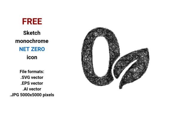 FREE Sketch Net Zero Icon Graphics