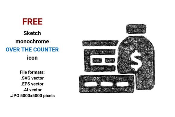 FREE Sketch Over the Counter Icon Graphics