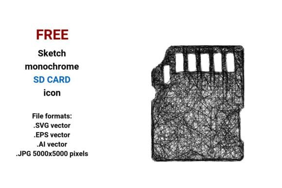FREE Sketch SD Card Icon for Graphics Freebies