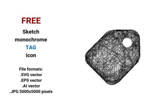 FREE Sketch Tag Icon Graphics for Freebies