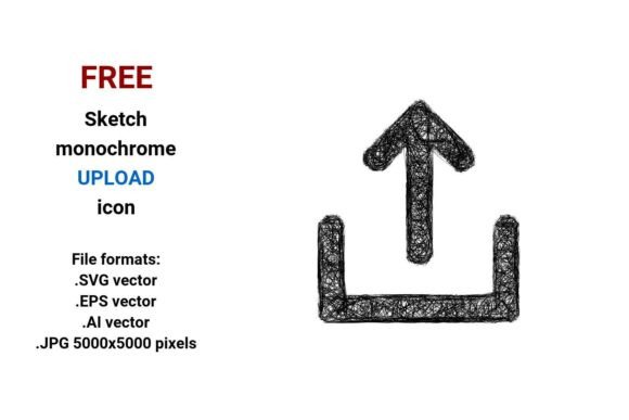 FREE Sketch Upload Icon Graphics